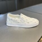 Women’s Fashion Slip-On Canvas Sneakers – Casual Glitter Rhinestone Loafers, Lightweight Flat Walking Shoes - Image 6