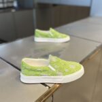 Women’s Fashion Slip-On Canvas Sneakers – Casual Glitter Rhinestone Loafers, Lightweight Flat Walking Shoes - Image 5