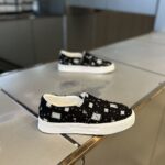Women’s Fashion Slip-On Canvas Sneakers – Casual Glitter Rhinestone Loafers, Lightweight Flat Walking Shoes - Image 4