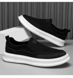 Men’s Slip-On Casual Sneakers – Lightweight Fashion Walking Shoes with Thick Sole - Image 2